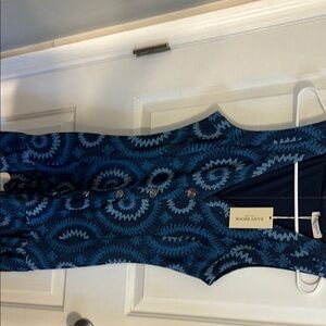 Ramy Brook Blue Patterned Dress